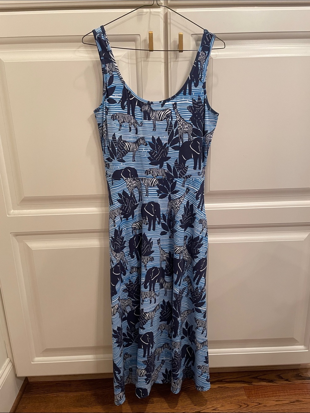 Tori Richard sleeveless safari knit dress sz m